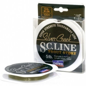 Монолеска DAIWA Silver Creek S.C. Line 5 Lb (0.187мм) - 100м Монолеска DAIWA Silver Creek S.C. Line 5 Lb (0.187мм) - 100м
